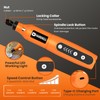 HARDELL Mini Cordless Rotary Tool, 5-Speed and USB Charging with