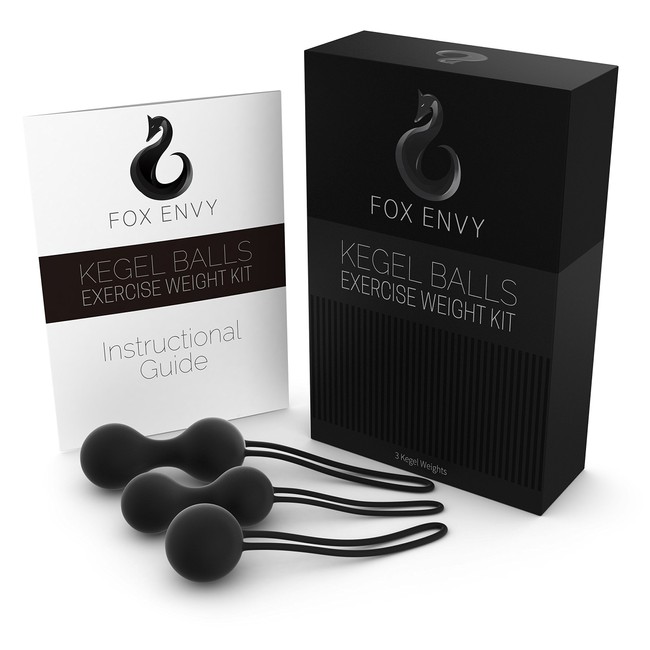 Foxy Envy Kegel Exercise Weight Set for Women, Strengthens Vaginal Pelvic Floor Muscles & Supports Bladder Control