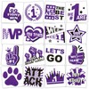 Qpout 160 Pcs Glitter Team Spirit Temporary Tattoos School Team