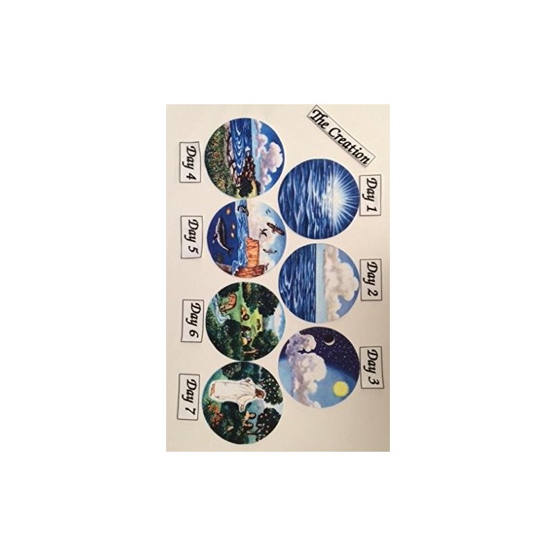 4.5" Creation Circles Felt Figures for Flannel Board Bible Stories-precut