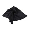 TrendsBlue Elegant Silk Feel Solid Color Satin Square Scarf, Black