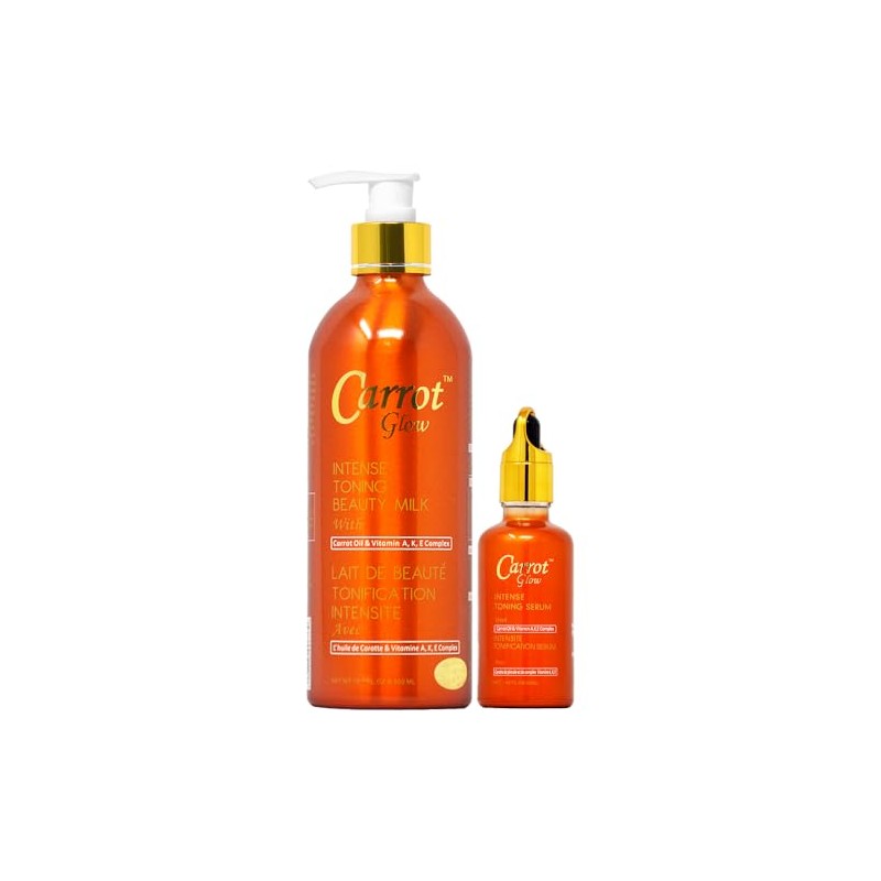 Carrot Glow Lotion 16.8oz + Serum 1.66oz