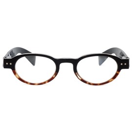 Calabria 4372 Bi-Color Oval Reading Glasses w/Case