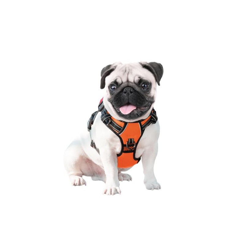 PHOEPET Arnés reflectante para perro, para razas grandes, ajustable, sin