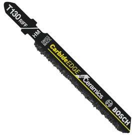 Bosch T130RF1 3-1/4 in. 30 Grit Carbide Edge for Ceramics T-Shank Jig Saw Blade