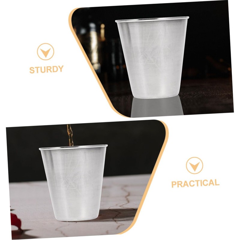 LABRIMP 2pcs Beverage Cups Tiny Juice Cups for Outdoor Use