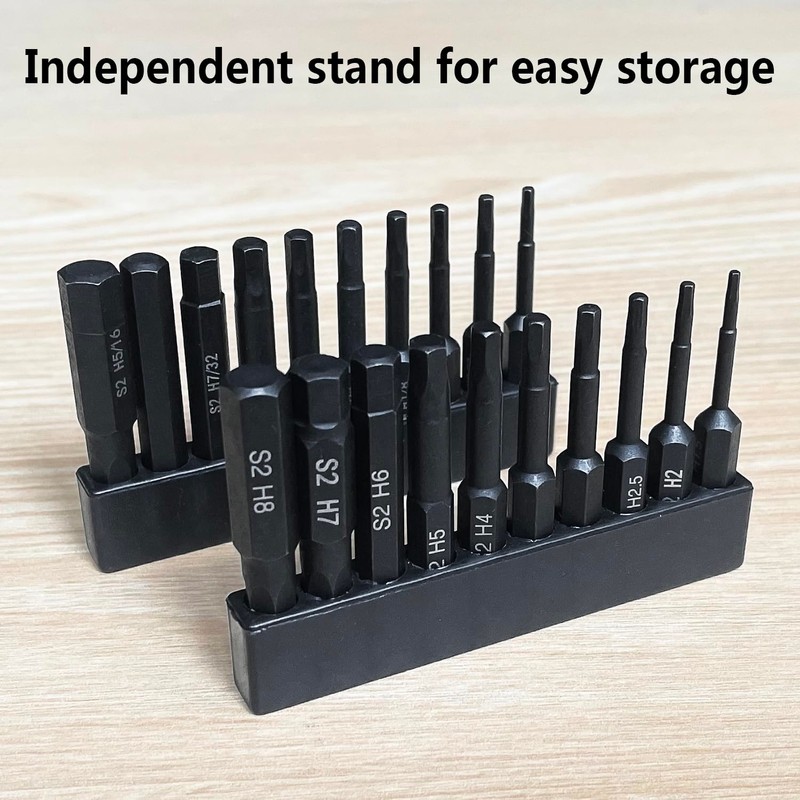 Hex Head Allen Wrench Drill Bit Set (10pc Metric &