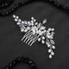 Denifery Crystal Bridal Wedding Hair Comb Pearl Wedding Headpiece Hair