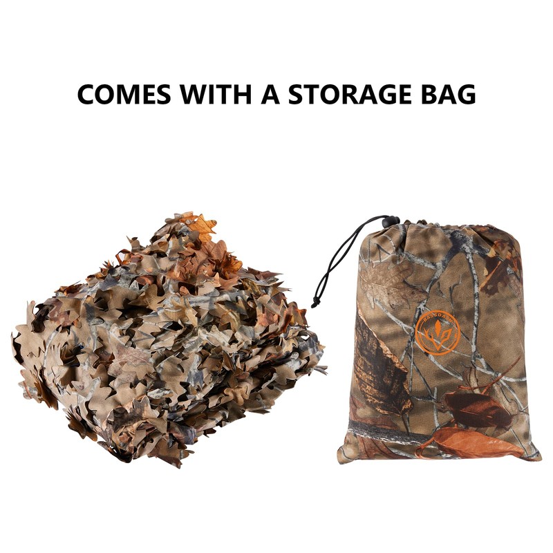 BASSDASH Camo Netting Camouflage Mesh Water Resistant for Hunting Blind