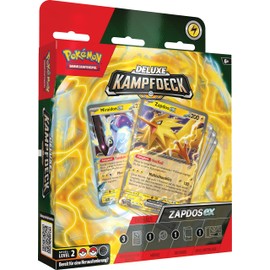 Pokémon-Sammelkartenspiel: Deluxe-Kampfdeck Zapdos-ex (sofort spielbares Deck mit 60 Karten & Zubehör)