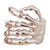Goldenchen Chic Skeleton Hand Ear Cuff Silver Plated Ear Bone