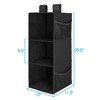 MAX Houser 3-Shelf Hanging Closet Organizer, Hanging Sweater Organizer, Foldable
