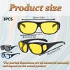3 Pack Driving Glasses, Retro Wrap Around Glasses,Reduce Harsh Headlight
