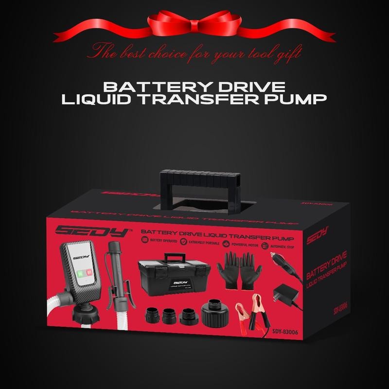 Fuel Transfer Pump Battery Powered - Auto-Stop Sensor, 51“ Hose