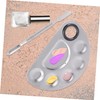 FOMIYES Cosmetic Makeup Nail Art Palette 3 Sets Stainless Steel