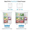 iSPECLE Freezer Organizer Bins - 2 Pcs Hanging Baskets for