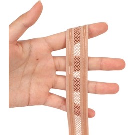 Bandas elásticas para pelucas con red, banda de silicona antideslizante de 2,5 cm para bordes de pelucas, banda elástica de malla bidireccional de 4,5 y 9,2 m para hacer y asegurar pelucas (be