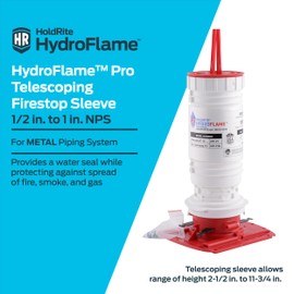 HoldRite HydroFlame 1/2 Inch to 1 Inch PRO Telescoping Sleeve, Metal, HFP-M1