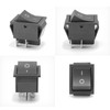 8-Pack Momentary Rocker Toggle Switch, (ON)/Off DPST 4Pin Heavy Duty