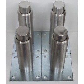 Component Hardware NSF A48-5048-C 6" Stainless Steel Adjustable Leg"set of 4 legs"