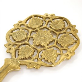 Brass Antique Trivet Gold Made in Italy