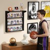 Emfogo Trading Card Display Stand for Wall, 3 Tier Wooden