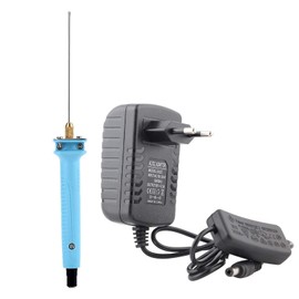 Kuuleyn Electric Styrofoam Cutter, AC110-240V 10 cm Needle Type Electric Hot Wire Foam Cutter Pen Tool with Power Supply for Art Model Making (EU Plug)