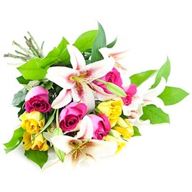 KaBloom PRIME NEXT DAY DELIVERY - Mother’s Day Collection - -A Celebration Bouquet - Without Vase.Gift for Birthday, Sympathy, Anniversary, Get Well, Thank You, Valentine, Mother’s Day Fresh Flowers