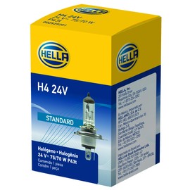 HELLA H4 24V Standard Halogen Bulb, 75/70W