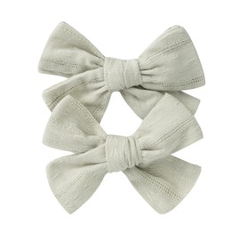 2PCS 2-Inch Baby Hair Bow Alligator Clips Boutique Barrettes Hair Pins for Baby Infants Toddler Kids Girls