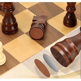 Vahome Magnetic Wooden Chess Pieces Only, 3" Large King Chess Pieces Weighted
