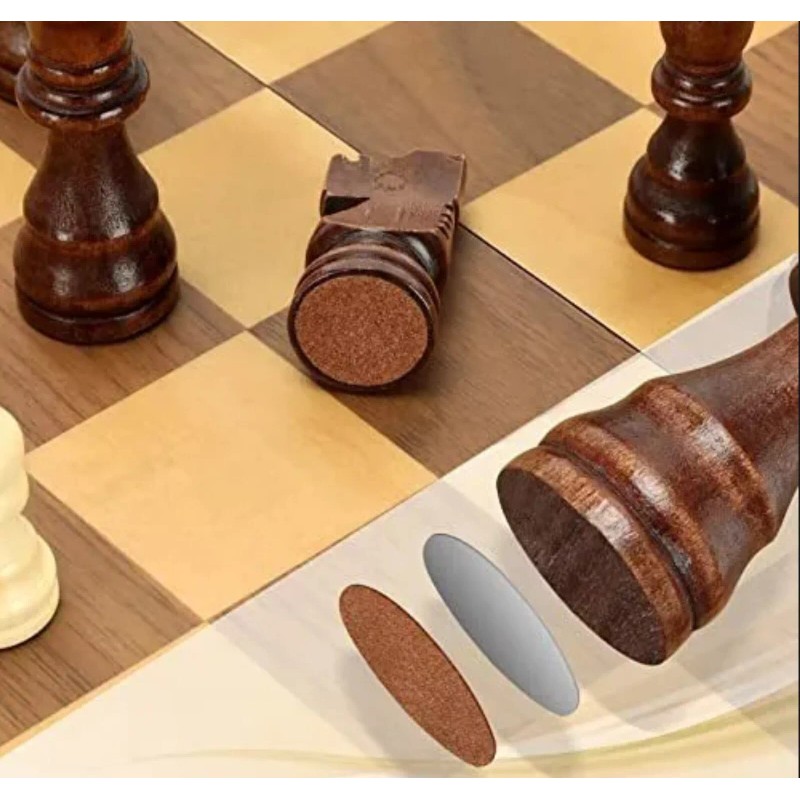 Vahome Magnetic Wooden Chess Pieces Only, 3" Large King Chess
