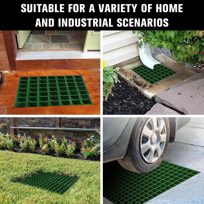 Agfabric 1x4ft Fiberglass Drain Grating 1''Thickness, Non-Slip Floors Cover, Rustless