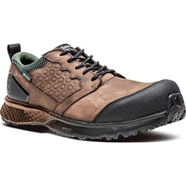 Timberland PRO Men's Reaxion Composite Safety Toe Waterproof Athletic Hiker Work Shoe, Brown/Green, 10