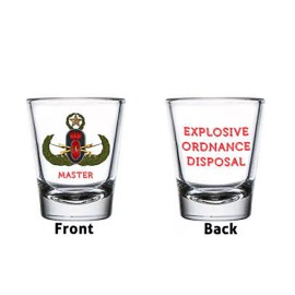 EOD x 4 shot glasses
