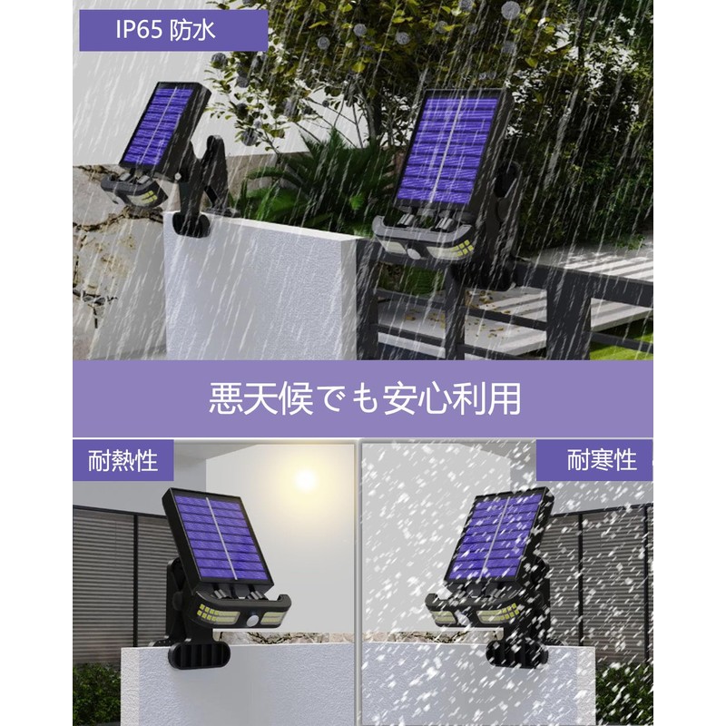 Clip, Solar Light, Sensor Light, Outdoor, 3 Lighting Modes, Auto
