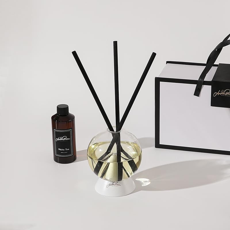 Aroma Blossom Luxury Reed Diffuser-Onyx Collection-White 200ML