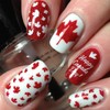 Whats Up Nails - Canadian Flag Vinyl Stencils for Nail