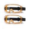 4-FQ Safety Goggles Glasses 2 Pack - Anti-Fog Clear Lens,