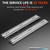 AOLISHENG Stainless Steel Drawer Runners Full Extension 250mm Kitchen Cabinet