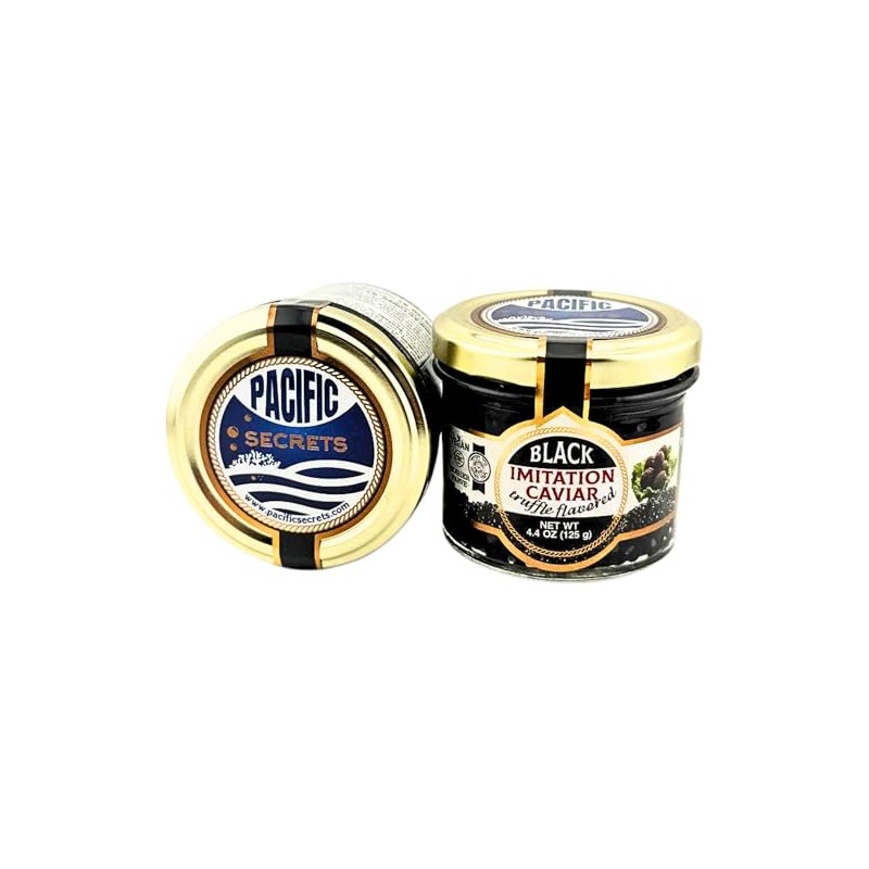 Pacific Secrets Truffle Vegan Black Caviar | Seaweed | No-Fish