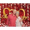 Qian Valentine's Day Red and Gold Happy Anniversary Photography Backdrop