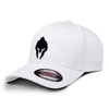 Dion Wear Men's Baseball Cap Spartan Warrior, Mid Profile, White