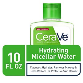 CeraVe Micellar Water  New  Improved Formula  Hydrating Facial Cleanser  Eye Makeup Remover With Hyaluronic Acid  Fragrance Free  Non-Irritating  10  