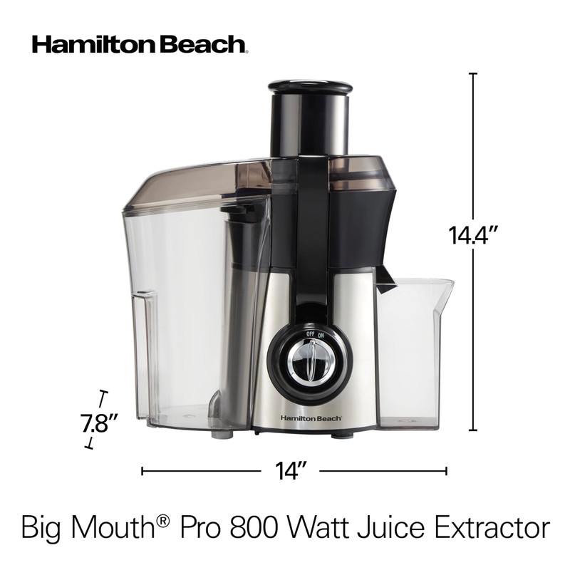 Hamilton Beach Juicer Machine, Big Mouth 3” Feed Chute for