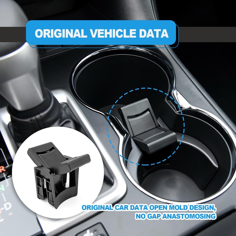 CmeRto Cup Holder Insert Divider, Compatible with 2014-2019 Toyota Highlander,