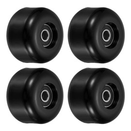 PATIKIL Pack of 4 54 mm Longboard Wheels with Bearings ABEC-9 Skateboard Wheel Road Wheels for Skateboards Cruiser Wheels Replacement 85A Black