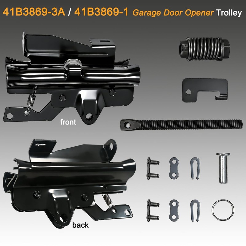41B3869-3A 41B3869-1 Garage Door Opener Trolley Replacement Kit Fits Chamberlain