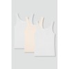 JAJU [JAJU] Women's Cotton Tank Top 3-Pack_White