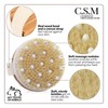 Dry Brushing Body Brush-Round Exfoliating Brush for Cellulite Lymphatic Drainage